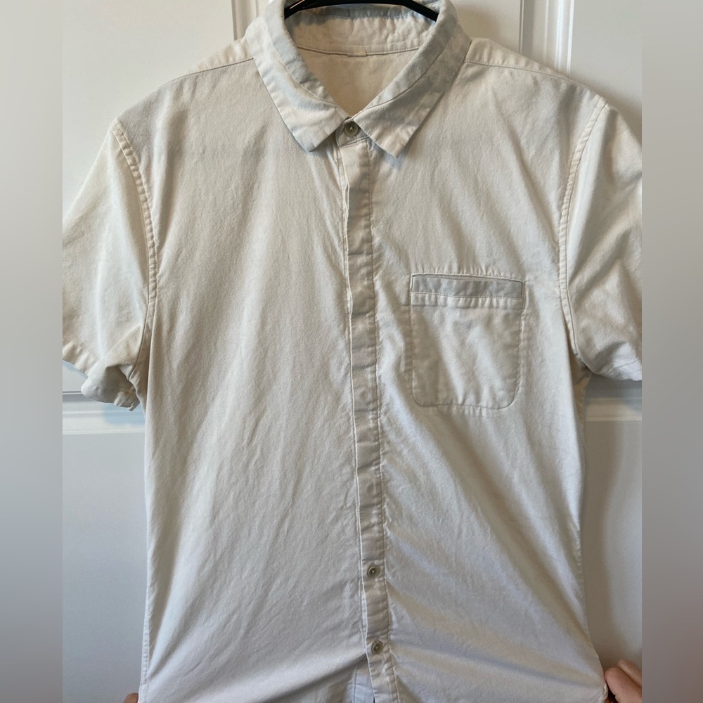White T-shirt Button Down